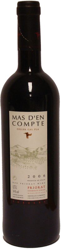 Bottle of Mas d'en Compte Tinto DOCa Priorat from Celler Cal Pla/Joan Sangenis