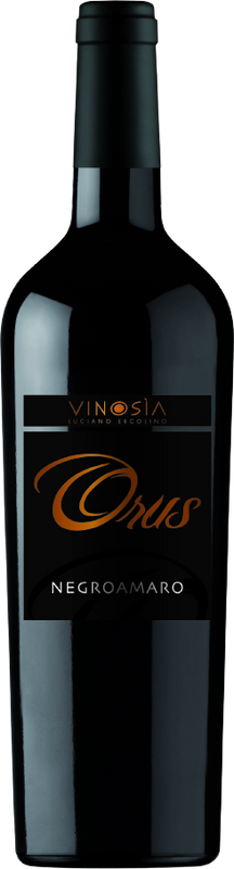 Flasche Orus Negroamaro Salento Rosso IGT von Vinosia