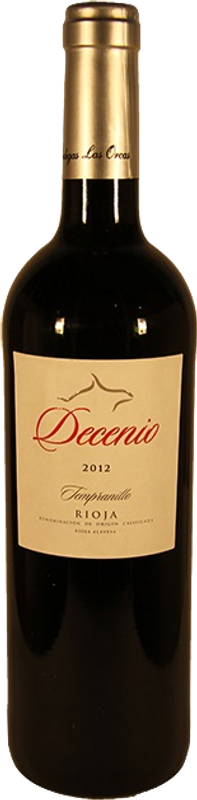 Bottle of Decenio Tempranillo DO from Bodegas Las Orcas