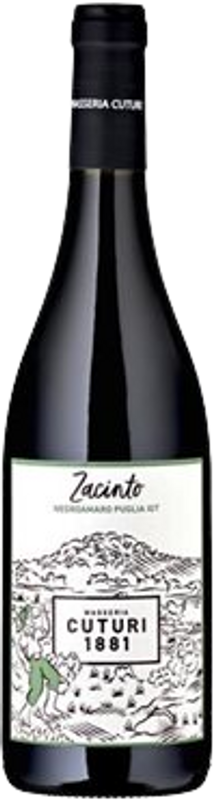 Bottle of Zacinto Negroamaro IGT Puglia from Masseria Cuturi 1881