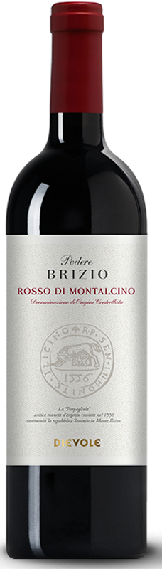 Flasche Rosso di Montalcino DOCG von Podere Brizio