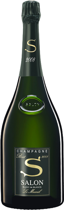 Bottiglia di Champagne le Mesnil AOC Grand Cru di Maison Salon
