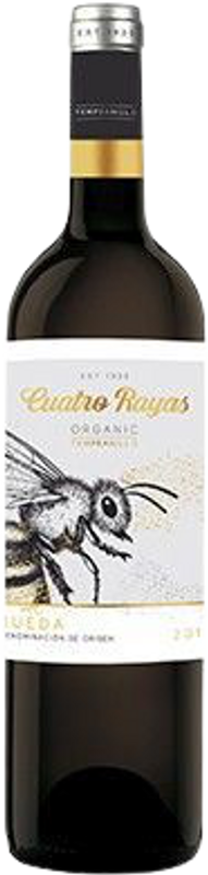 Bottle of Organic Tempranillo Rueda D.O. from Cuatro Rayas