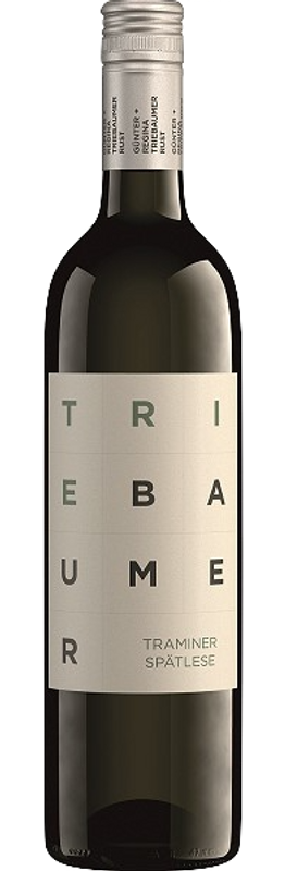 Bottle of Traminer Spätlese Burgenland from Günter + Regina Triebaumer