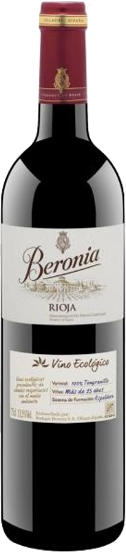 Bottiglia di Vino Ecológico Tempranillo DOCa di Bodegas Beronia