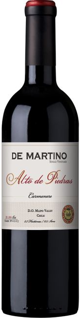 Image of De Martino Carmenere Reserva Single Vineyard Alto de Piedra Maipo Valley - 75cl - Valle Central, Chile bei Flaschenpost.ch