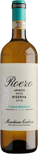 Image of Monchiero Carbone Roero Arneis Riserva Vigna Renesio DOCG - 75cl - Piemont, Italien bei Flaschenpost.ch