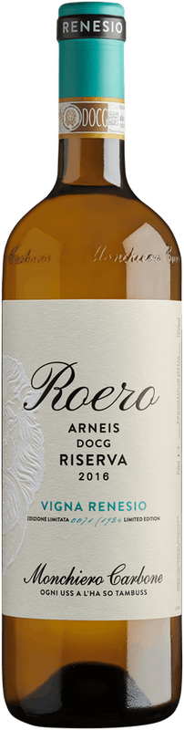 Bottle of Roero Arneis Riserva Vigna Renesio DOCG from Monchiero Carbone