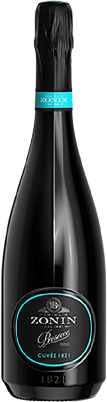 Bottiglia di Prosecco Cuvée 1821 Brut DOC di Zonin