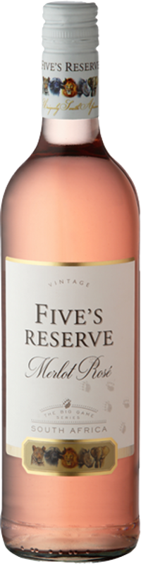 Bottiglia di Merlot Rosé di Five Reserve