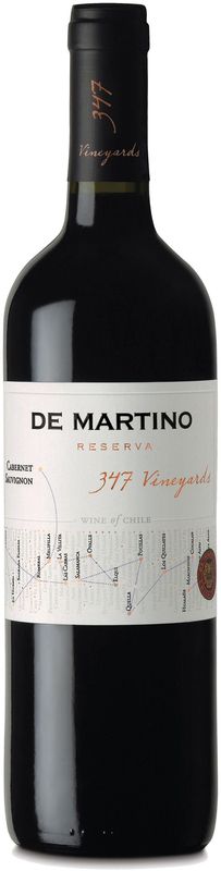 Bouteille de Cabernet Sauvignon Reserva 347 Vineyards de De Martino