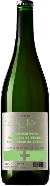 Image of Scherer&Bühler Kochwein Suisse Weiss Vin de Cuisine VDT - 100cl, Schweiz bei Flaschenpost.ch