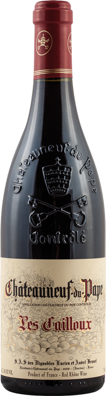 Bottiglia di Les Cailloux Chat.-du-Pape AOC di Domaine André Brunel