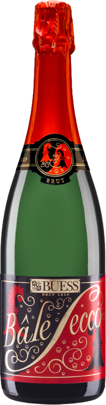 Flasche Bâle Secco Brut von Buess Weinbau