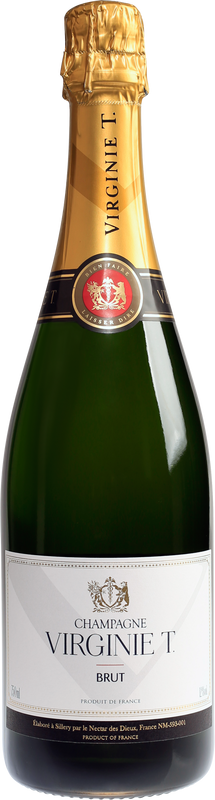 Flasche Brut Champagne AOC von Les Domaines Virginie