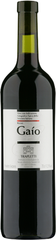 Bottiglia di Gaío Merlot IGT Svizzera Italiana di Trapletti