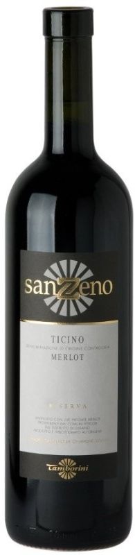 Flasche San Zeno Riserva DOC Merlot del Ticino von Tamborini