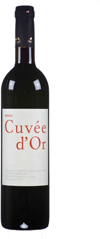 Flasche Cuvee d'Or rouge von Siebe Dupf Kellerei