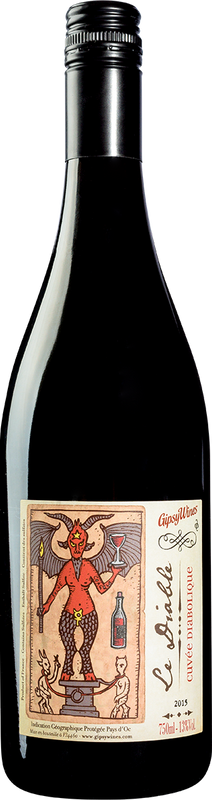 Bottiglia di Le Diable Cuvée Diabolique Rouge di Gipsy Wines