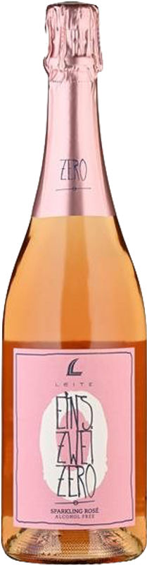 Bottiglia di Sparkling Rosé Eins Zwei Zero ohne Alkohol di Leitz