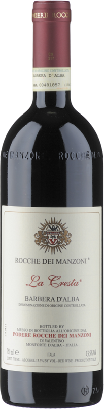 Bouteille de Barbera d'Alba DOC La Cresta de Rocche dei Manzoni