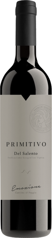 Bottle of Primitivo del Salento IGT from Cantina al Poggio