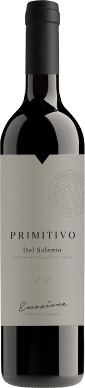 Bouteille de Primitivo del Salento IGT de Cantina al Poggio