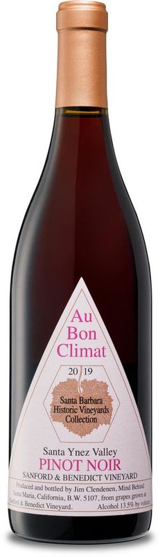 Bottle of Pinot Noir Sanford & Benedict Vineyard Santa Ynez Valley from Au Bon Climat
