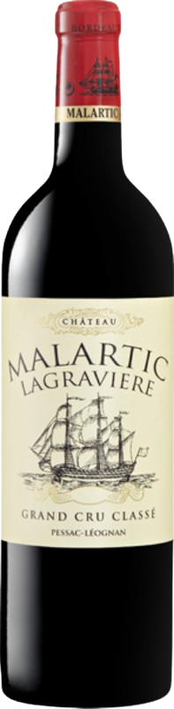 Bottiglia di Château Malartic Lagravière Grand Cru Classé Pessac Leognan AOC di Château Malartic-Lagravière
