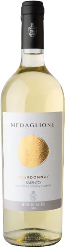 Bottiglia di Medaglione Bianco IGT Chardonnay di Leone de Castris
