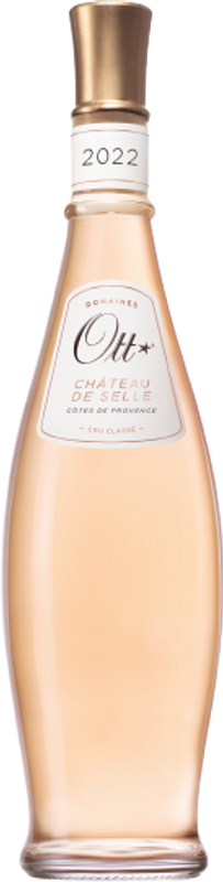 Bottiglia di Chateau de Selle Rose Cotes de Provence AOC di Domaines Ott