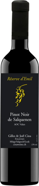 Image of Gilles & Joël Cina Réserve d'Emil Pinot Noir de Salquenen Valais AOC - 50cl - Wallis, Schweiz bei Flaschenpost.ch