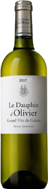 Bottiglia di Le Dauphin D'Olivier Pessac Leognan AOC di Château Olivier
