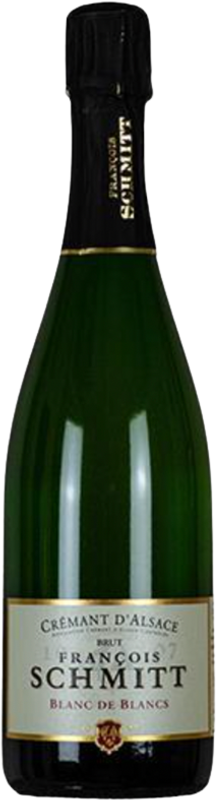 Bottle of Crémant d'Alsace Blanc de Blancs Brut from Domaine François Schmitt
