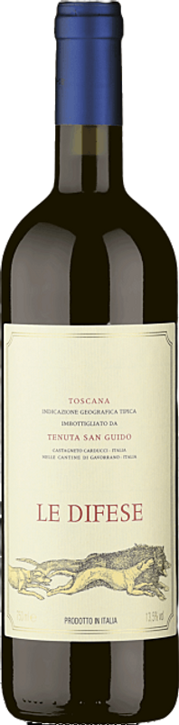 Bottle of Rosso Toscana IGT Le Difese from Tenuta San Guido
