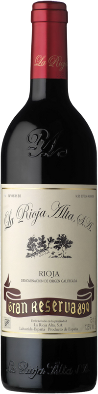 Bottiglia di 890 Gran Reserva DOC Rioja di La Rioja Alta