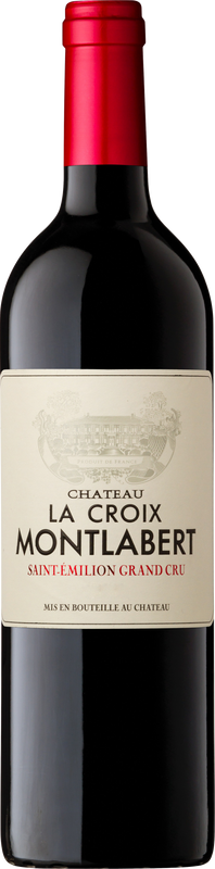 Bottiglia di La Croix Montlabert Saint-Emilion AOC Grand Cru di Château Montlabert