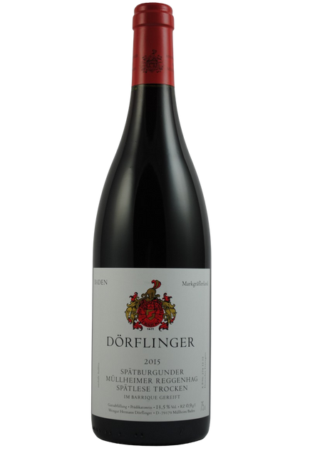 Image of Hermann Dörflinger Spätburgunder Müllheimer Reggenhag Spätlese Barrique QbA - 75cl - Baden, Deutschland bei Flaschenpost.ch