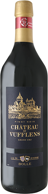 Bottiglia di Chateau de Vufflens Pinot Noir Grand Cru Vufflens-le-Chateau AOC di Bolle