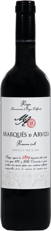 Bottle of Marques De Arviza D.O.Ca Reserva from Marqués de Arviza
