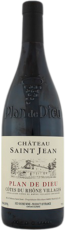 Bottle of Plan de Dieu Cotes-du-Rhone Villages AOC from Château Saint-Jean