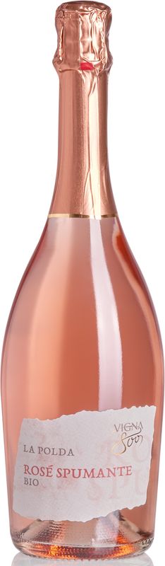 Flasche Spumante Rosé Brut la Polda von Vigna '800