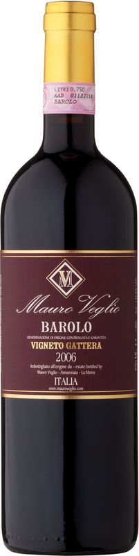 Bouteille de Barolo Gattera de Mauro Veglio