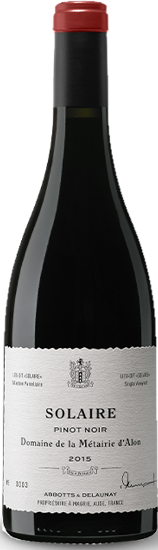 Bouteille de Solaire Pinot Noir de Abbotts & Delaunay