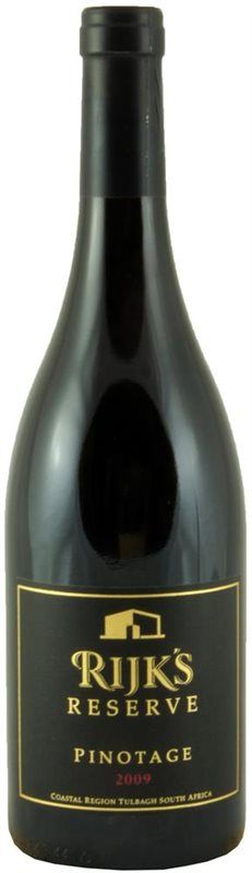 Bottiglia di Pinotage Reserve di Rijks Ridge Cellars