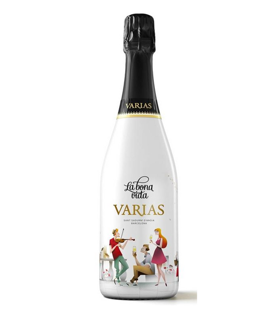 Image of Cava Varias La Bona Vida Brut Classic Cava D.O. - 75cl - Katalonien, Spanien bei Flaschenpost.ch