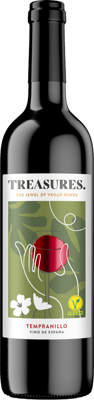 Bottiglia di Tempranillo Vino de España Vegan di Treasures