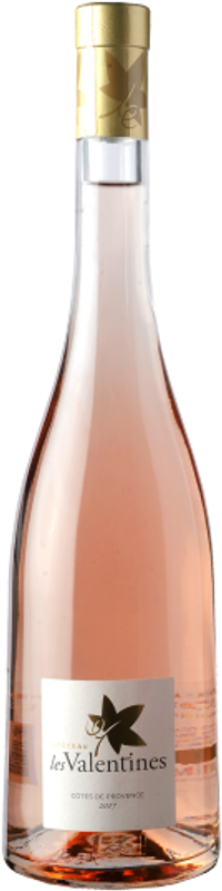 Bottle of Château Les Valentines rosé from Château Les Valentines