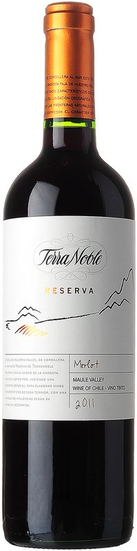 Flasche Merlot Riserva von Terra Noble