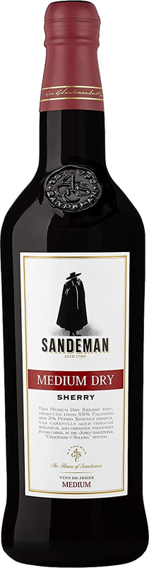 Flasche Sherry Medium Dry von Sandeman